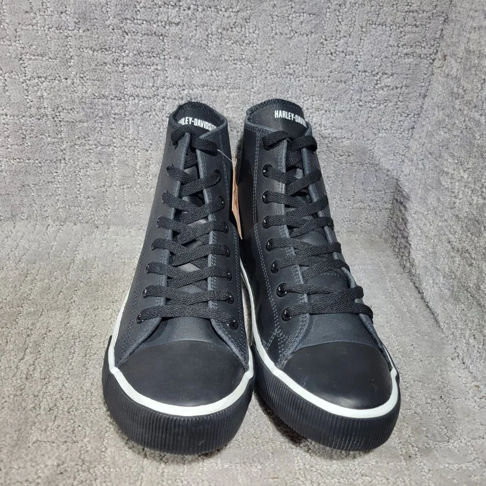 Harley-Davidson Baxter II Mens Size US 12 Black Leather High Top Sneakers D93341